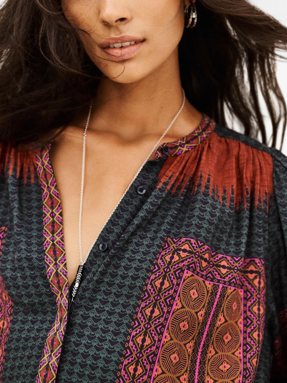 Ba&Sh Olivio blouse met geometrische print Rood
