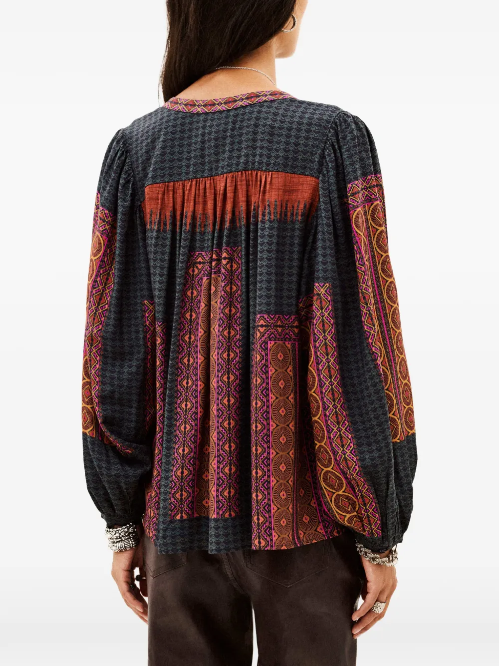 Ba&Sh Olivio blouse met geometrische print Rood