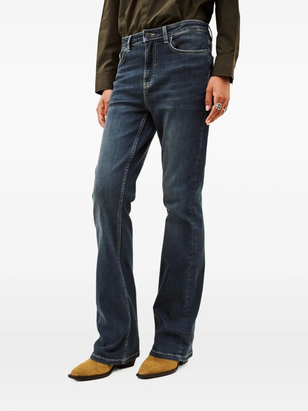 Ba&Sh Aommie flared jeans Blauw