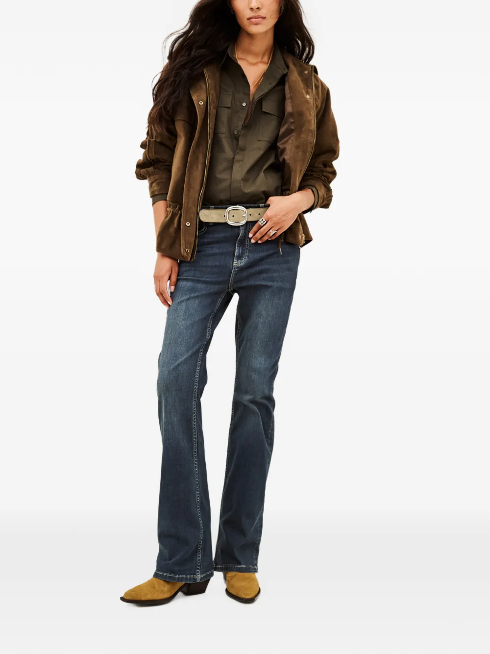 Ba&Sh Aommie flared jeans Blauw