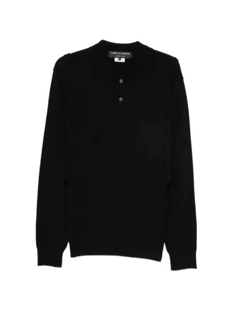 Comme des Garçons Homme Plus long-sleeve layered-detail sweater
