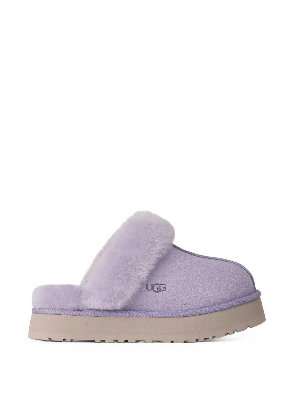 UGG Disquette shearling-trim slippers - women - Calf Suede/Sheep Skin/Shearling/Sheep Skin/Shearling/Sheep Skin/Shearling/Polyethylene vinyl acet...