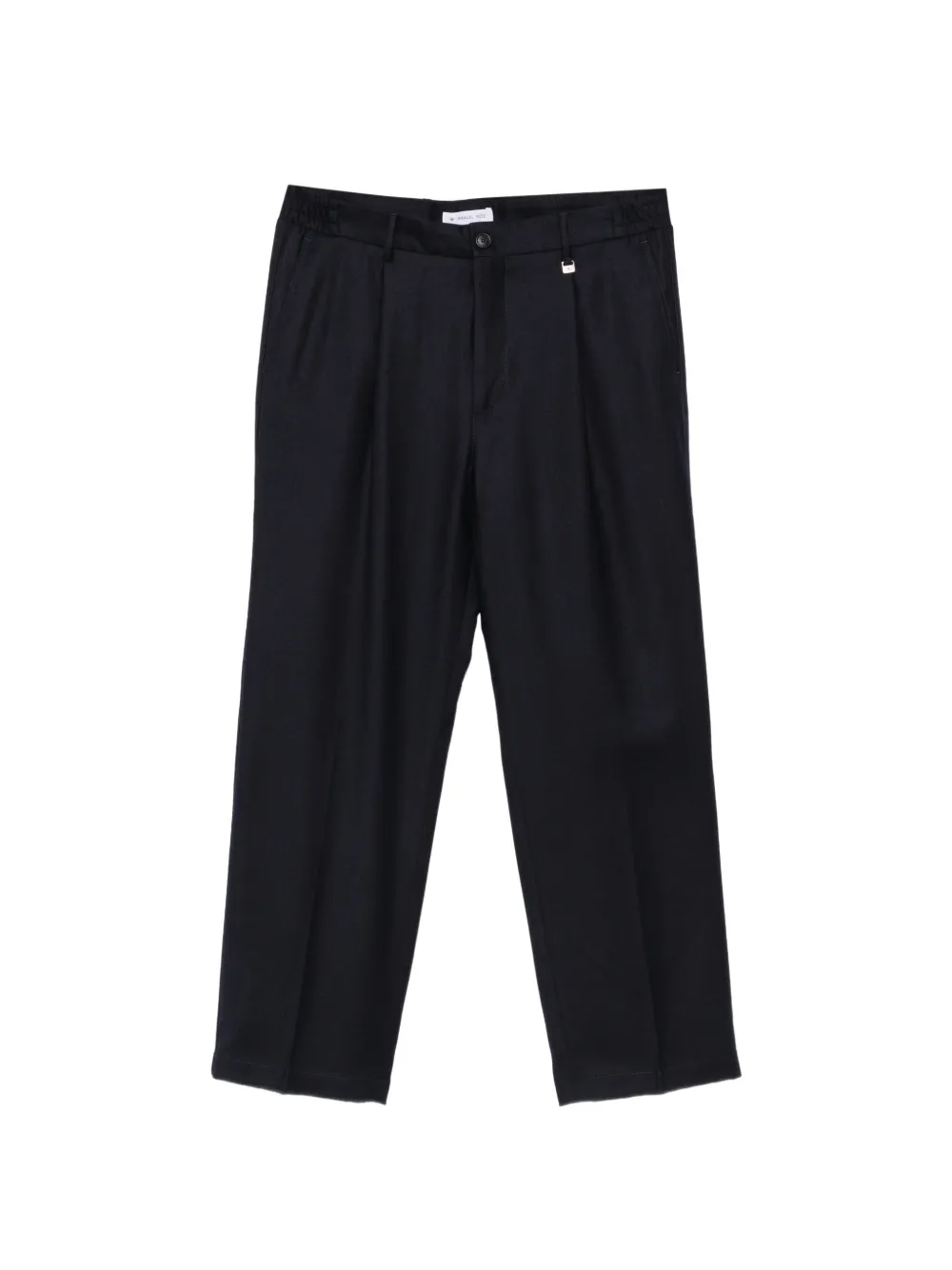 Manuel Ritz pleated straight-leg trousers Blauw