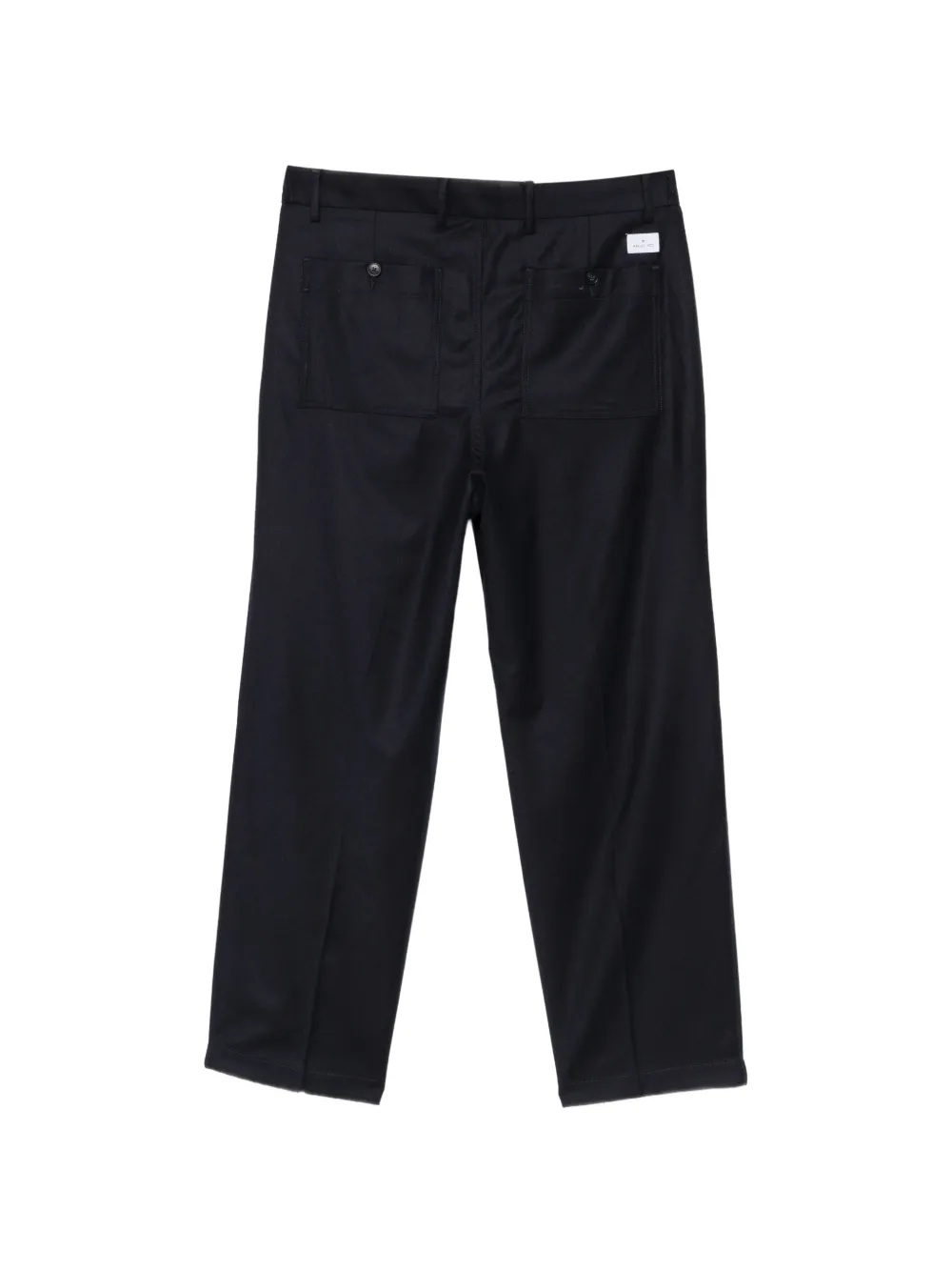 Manuel Ritz pleated straight-leg trousers Blauw