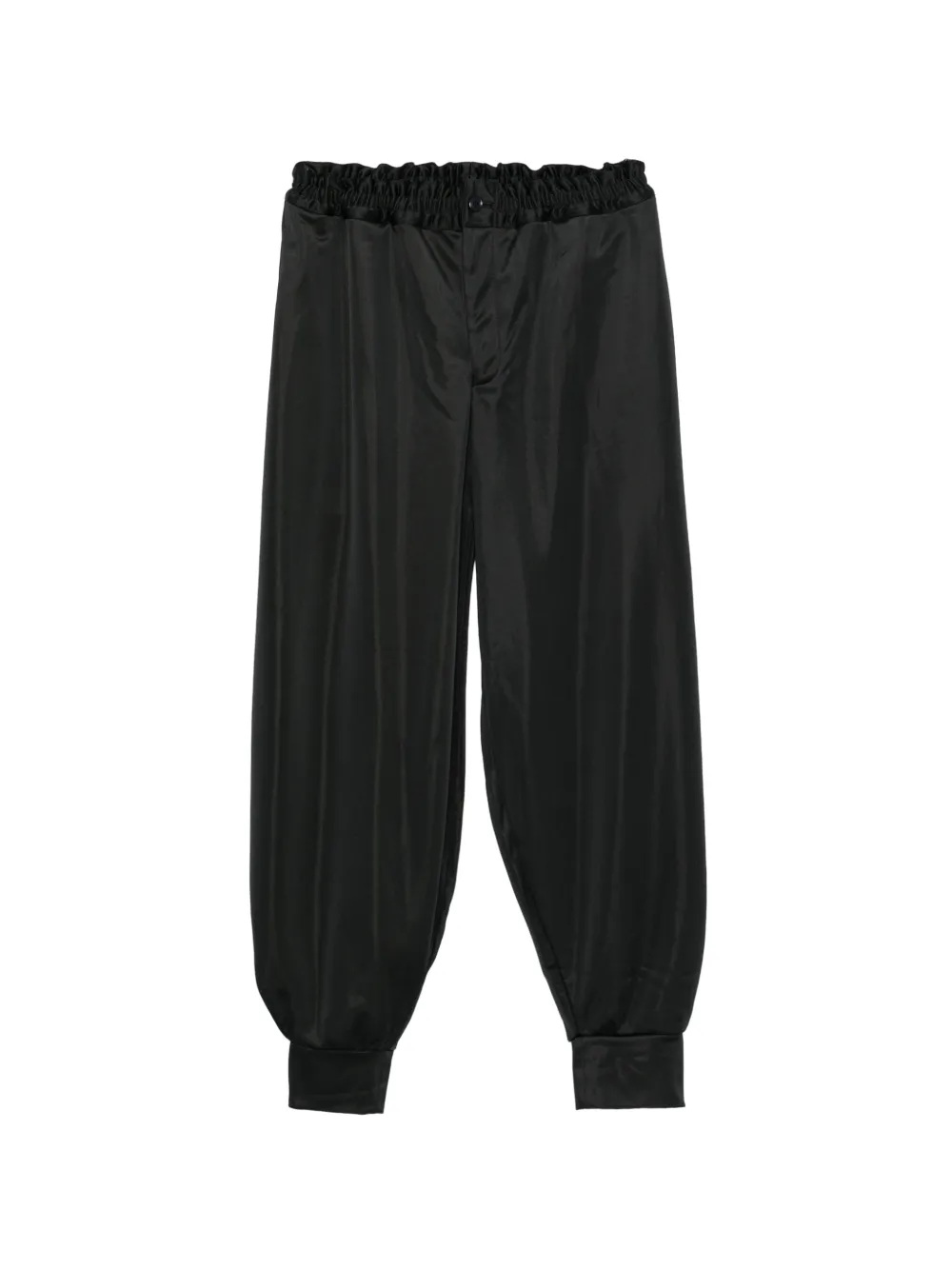 Comme des Garçons Homme Plus Pantalon met elastische tailleband Zwart