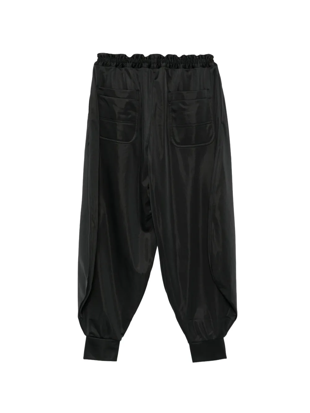 Comme des Garçons Homme Plus Pantalon met elastische tailleband Zwart