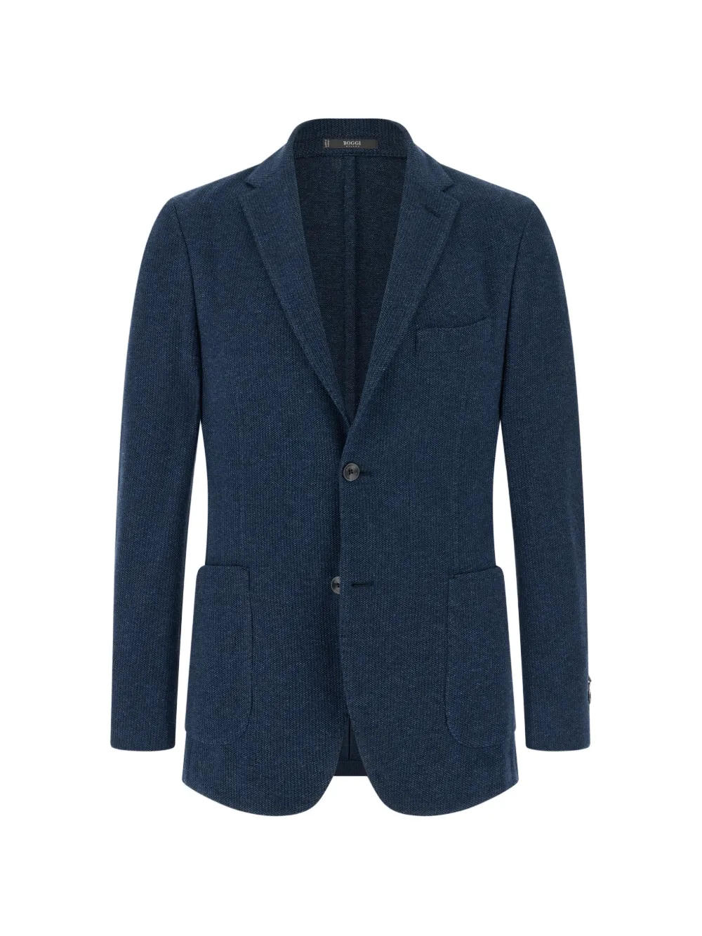 Boggi Milano blazer structured cotton-blend B Jersey - Blue