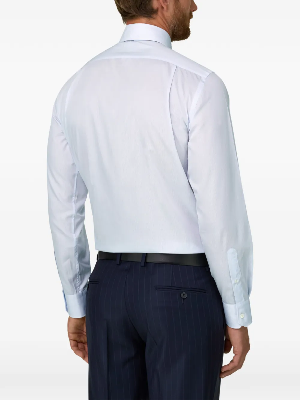 Boggi Milano Gestreept overhemd met regular-fit Blauw