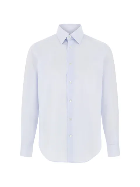 Boggi Milano shirt striped cotton muslin regular fit