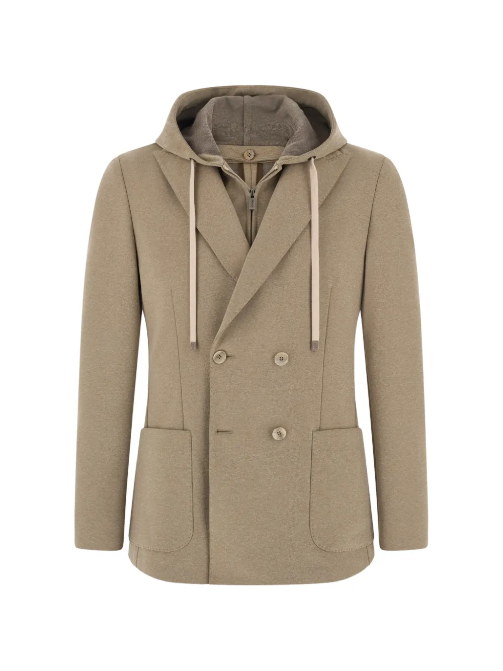 Boggi Milano sweatshirt blazer Madison in cotton blend B Jersey - Toni neutri