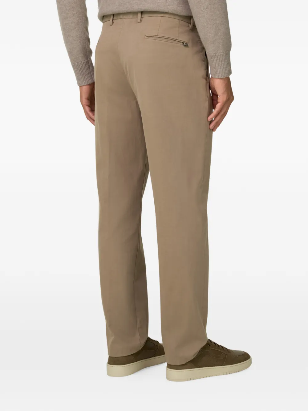 Boggi Milano Stretch katoenen broek Beige
