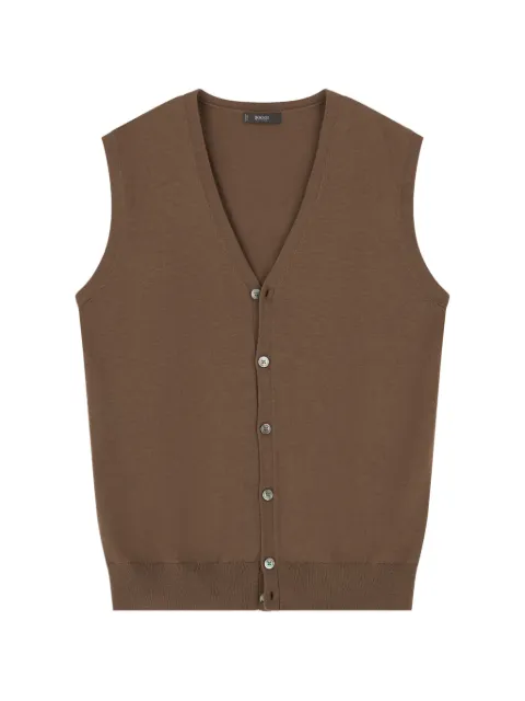 Boggi Milano waistcoat in extrafine merino wool