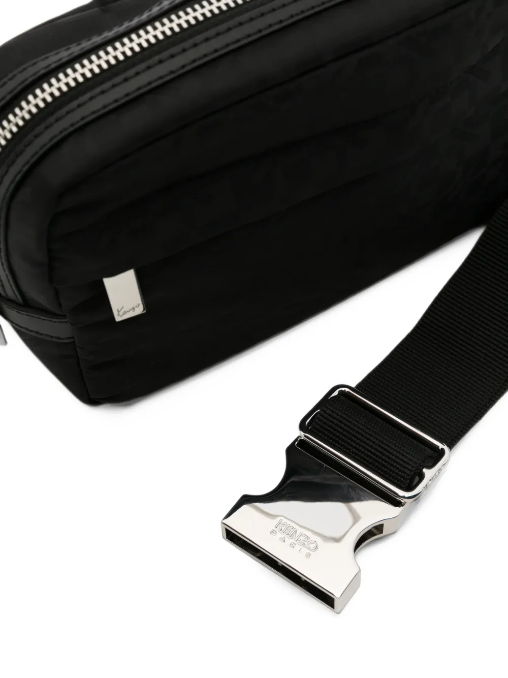 Kenzo logo-jacquard belt bag Zwart