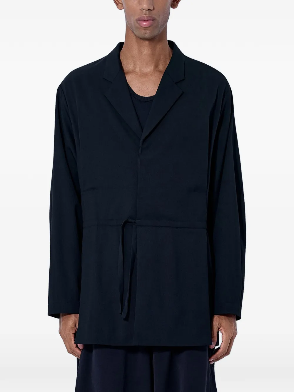 Kiko Kostadinov tie-waist notched-lapel jacket