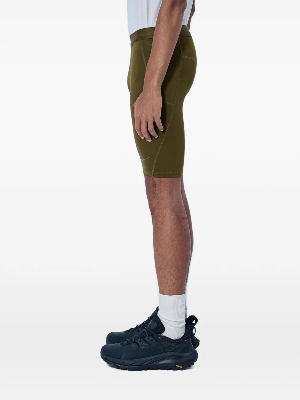 HOKA elasticated mid-rise cycling shorts - Verde