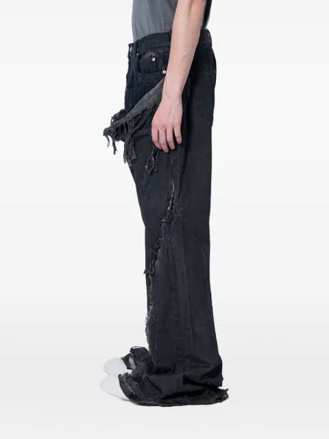 Rick Owens DRKSHDW distressed frayed-edge jeans