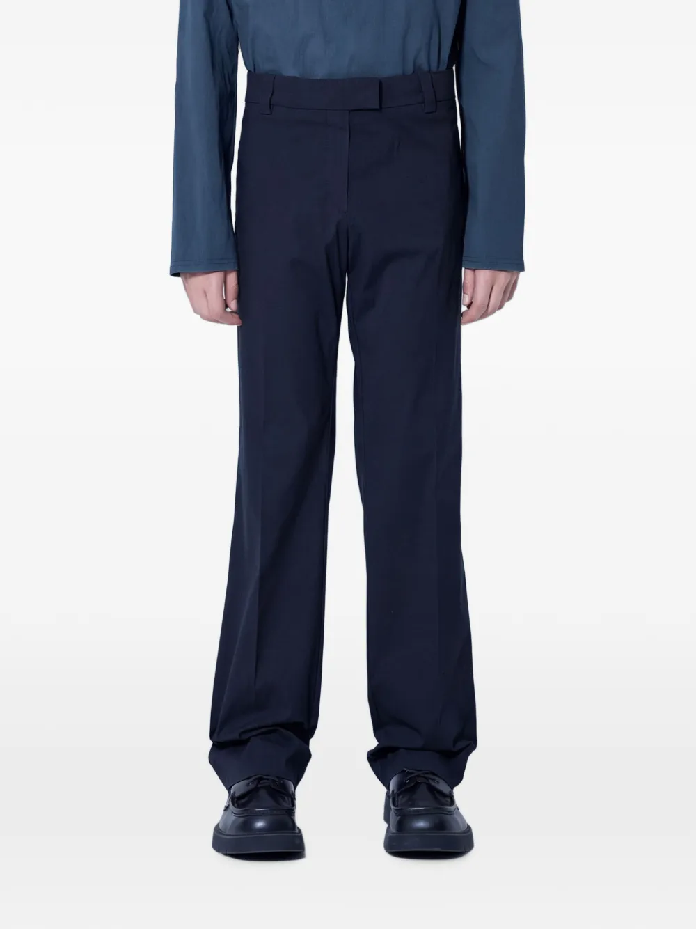 Miu Miu pantalon en popeline stretch - Noir