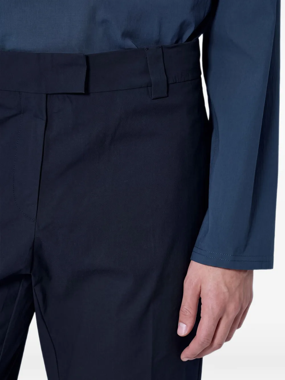 Miu Popeline stretch broek Zwart