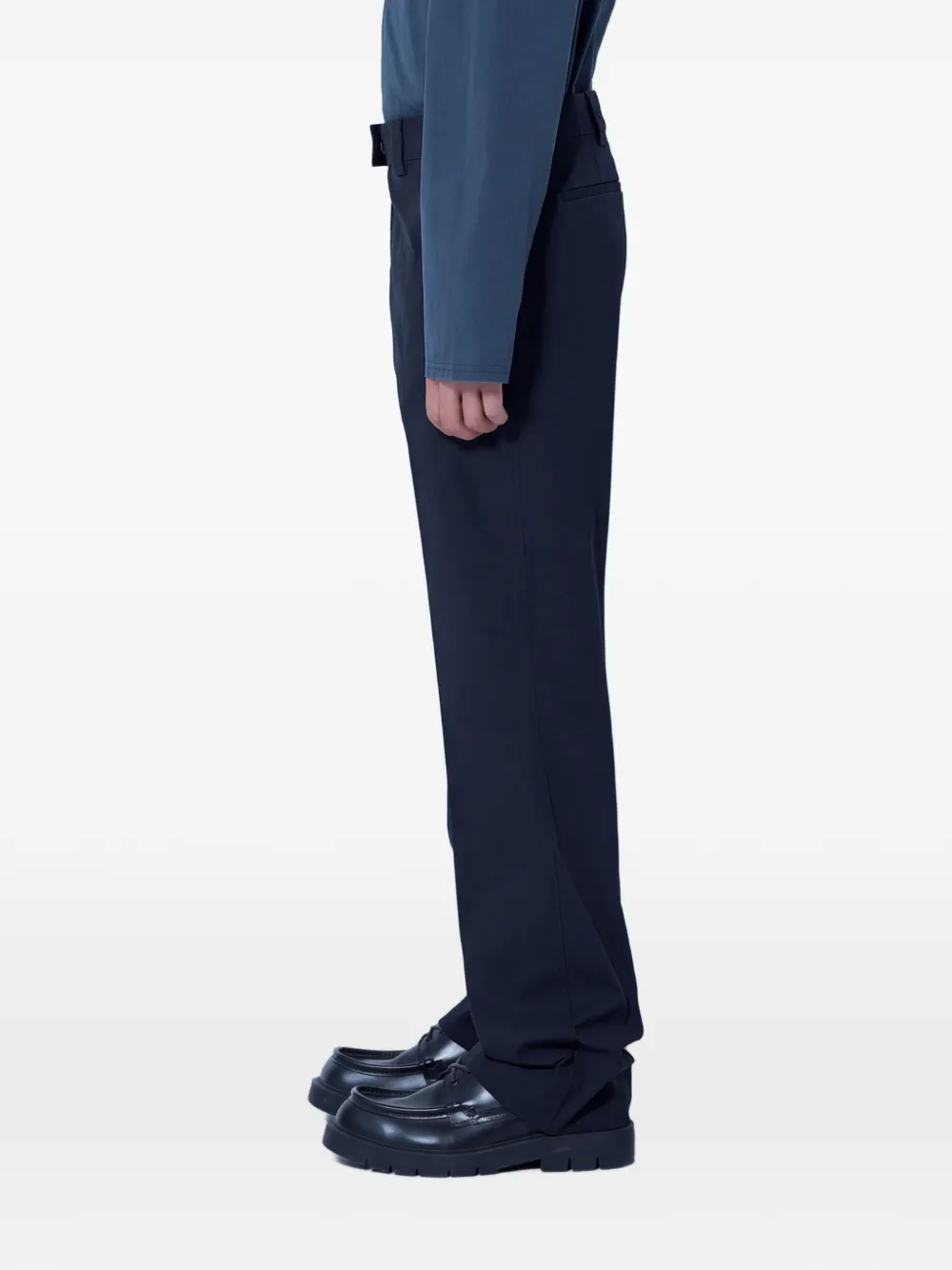 Miu Popeline stretch broek Zwart