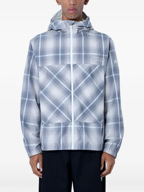 Moncler x Fragment Jitsuyō plaid-pattern windbreaker jacket