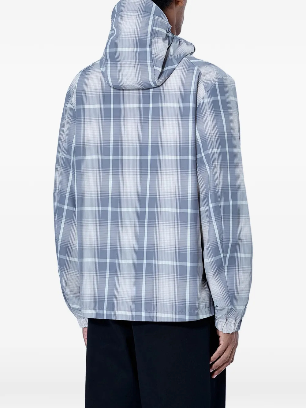Moncler x Fragment Jitsuyō geruit windjack Grijs