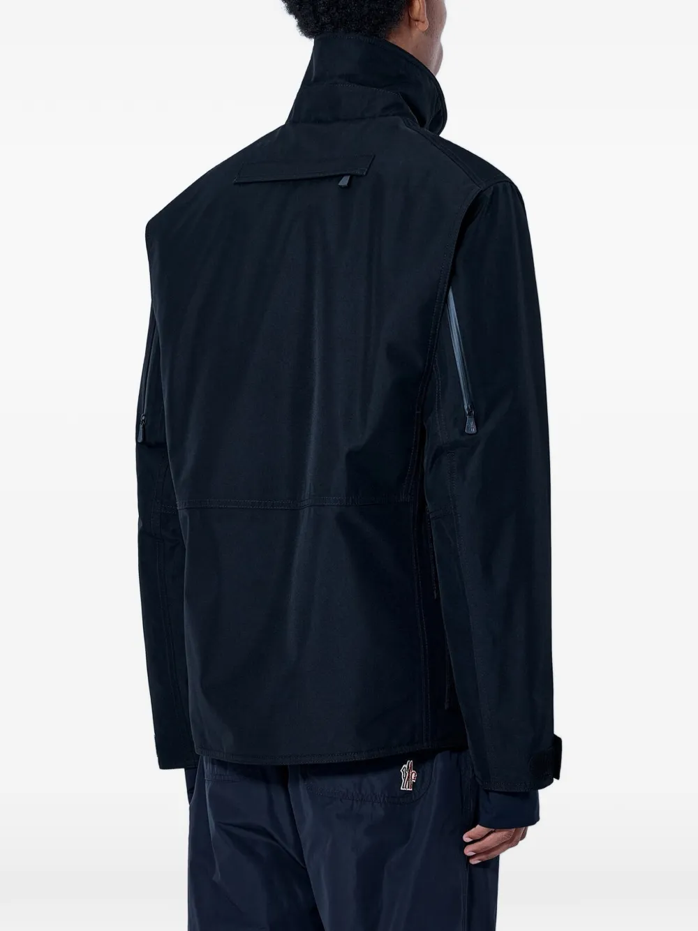Moncler Grenoble Andes high-neck flap-pocket ski jacket Zwart