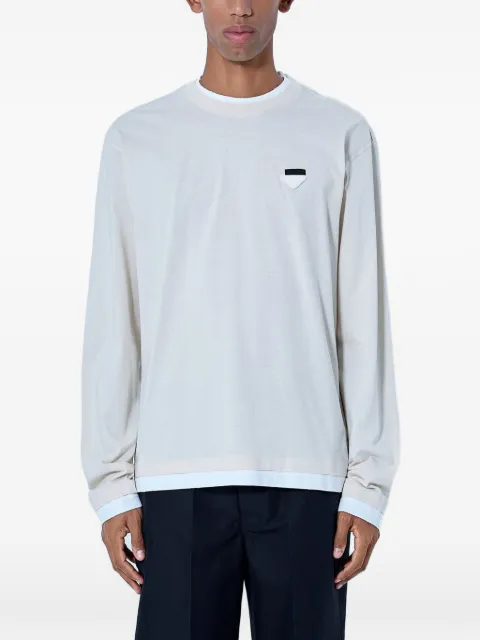 Prada long-sleeved cotton T-shirt
