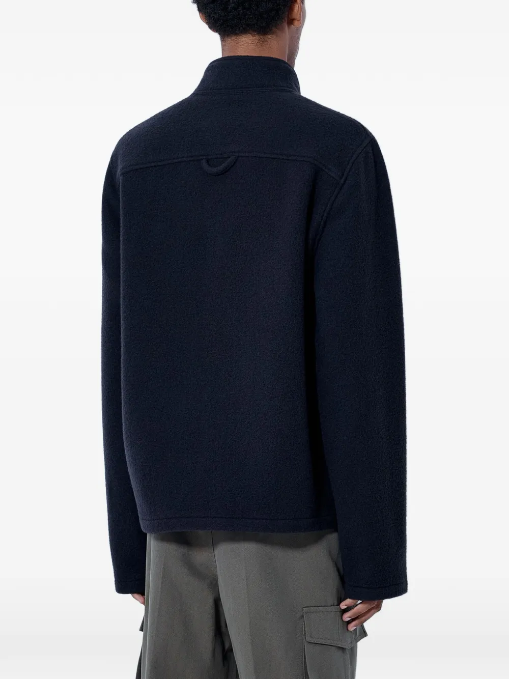 Rier Jack met hoge hals en rits Blauw