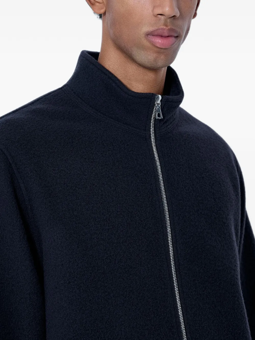 Rier Jack met hoge hals en rits Blauw