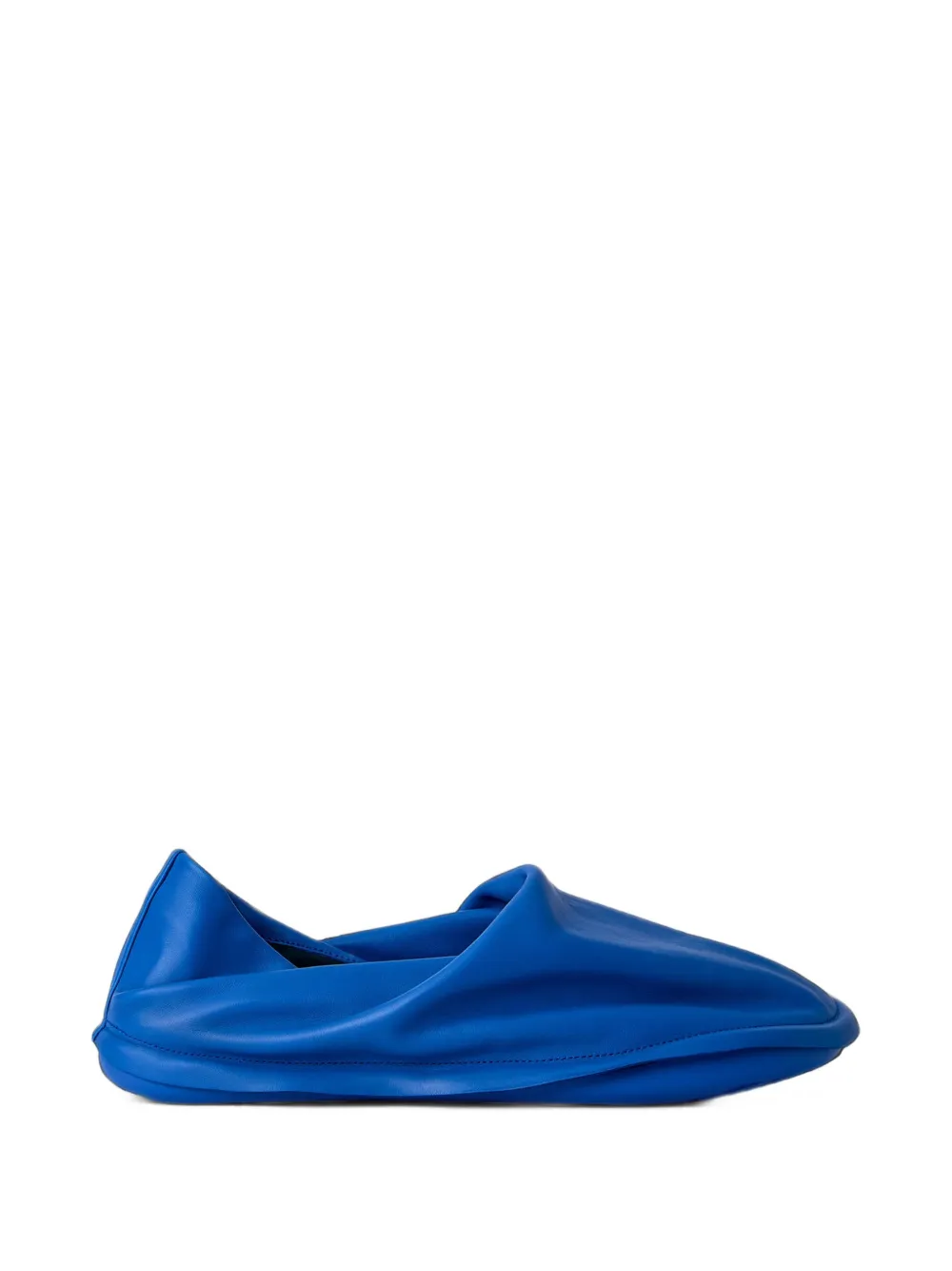 Camper x Issey Miyake round-toe leather loafers - Blu