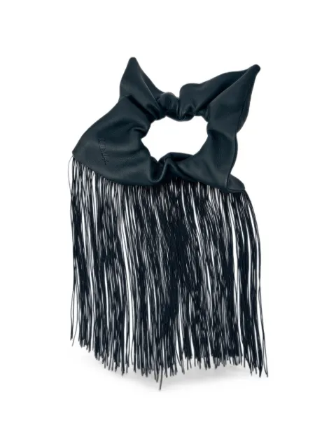 Limi Feu fringe-trim leather scrunchie