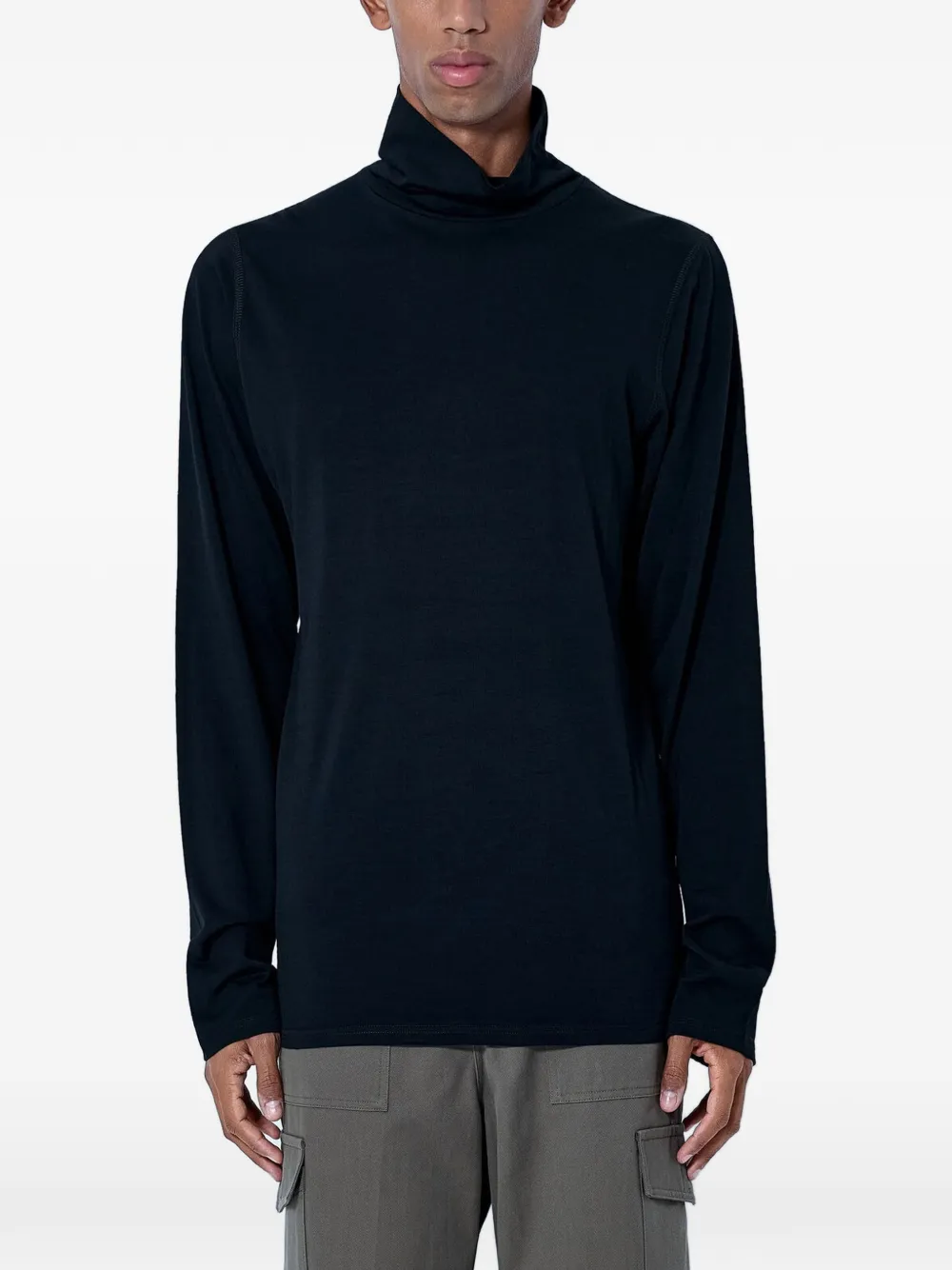 Rier Turtleneck Smooth-knit Sweater In Blue