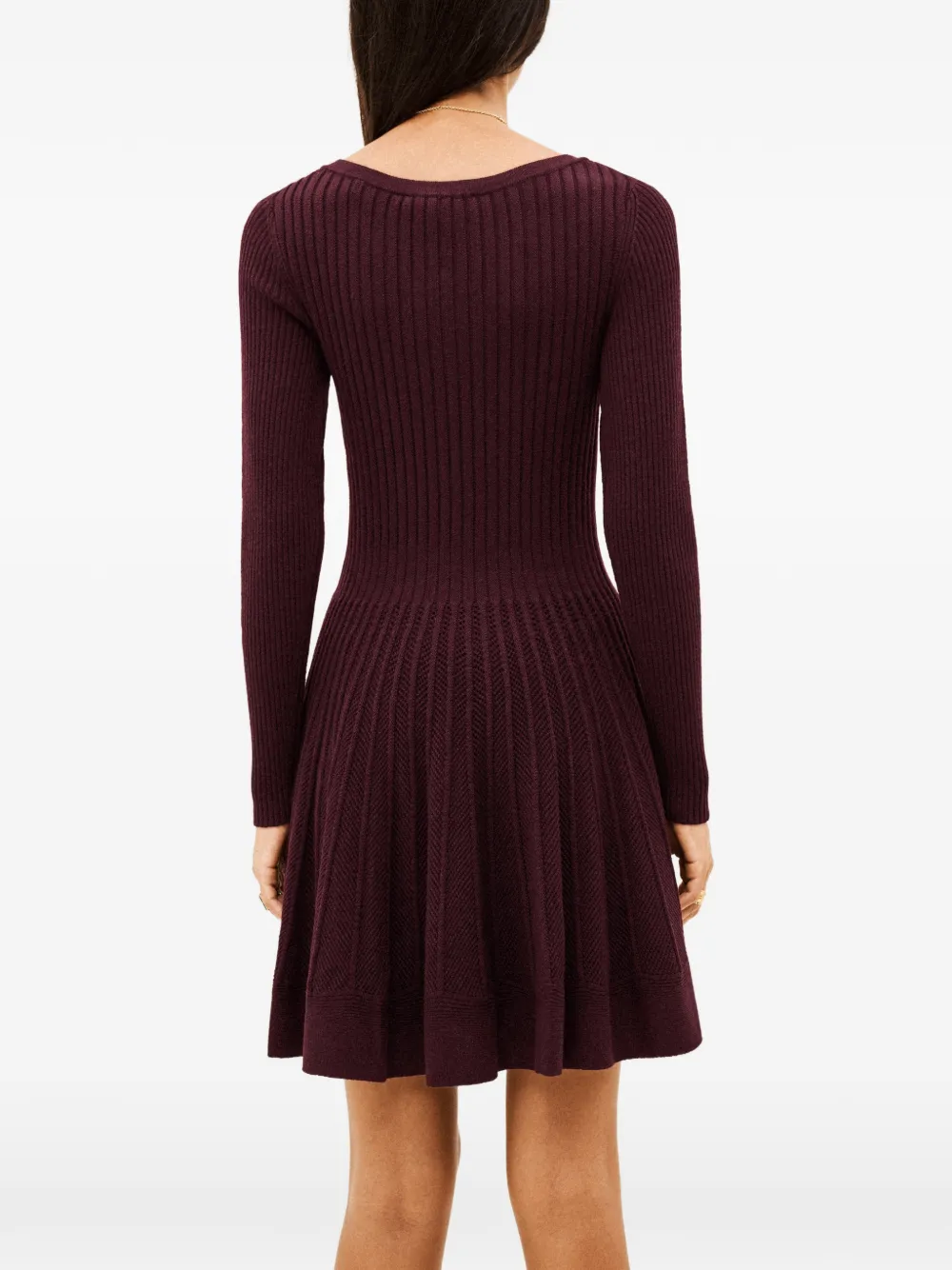 Ba&Sh Paola ribgebreide mini-jurk Rood