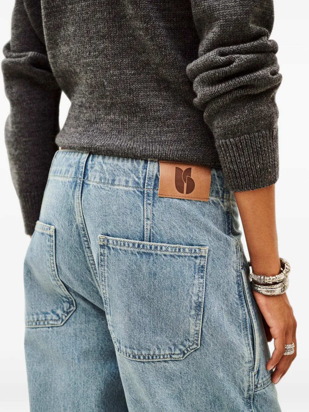 Ba&Sh Cocy jeans met trekkoord Blauw