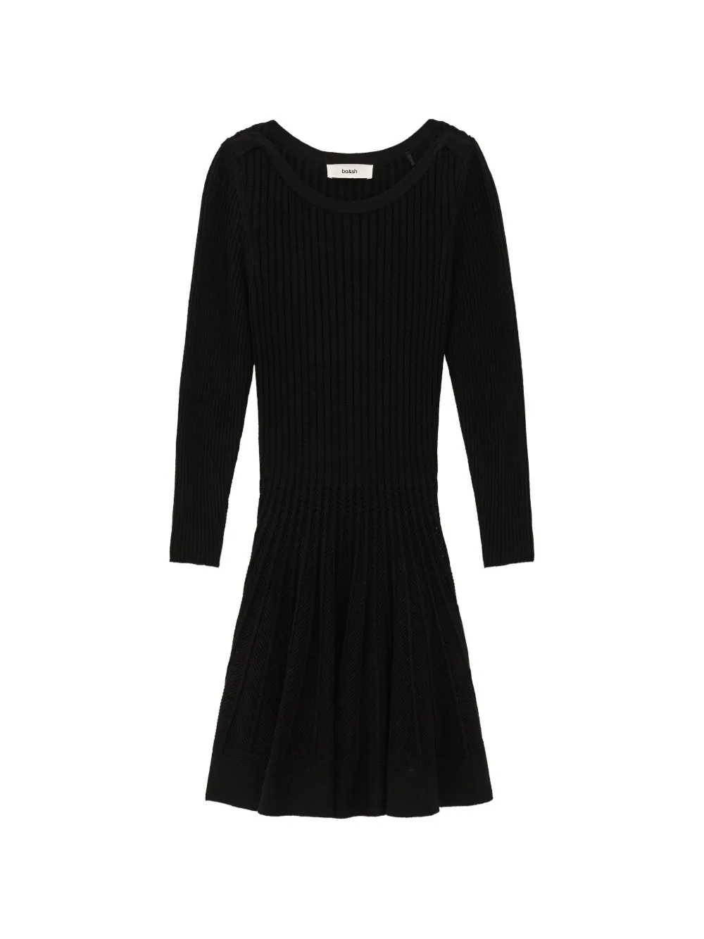 Ba&Sh Paola ribbed-knit mini dress - Nero