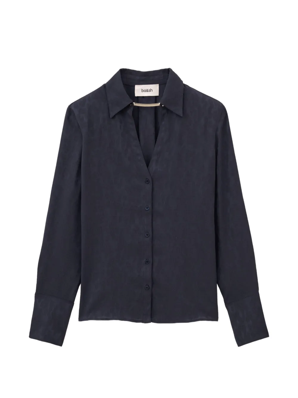 Ba&Sh Hetsey jacquard-effect shirt - Bleu