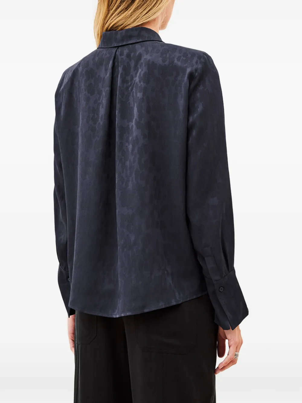 Ba&Sh Hetsey blouse met jacquard-effect Blauw