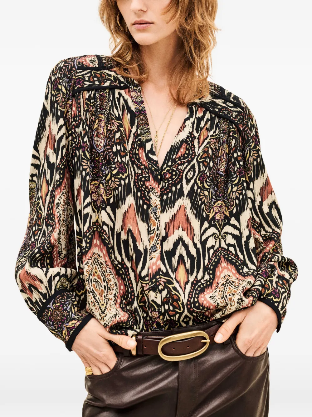 Ba&Sh Zolie blouse Zwart