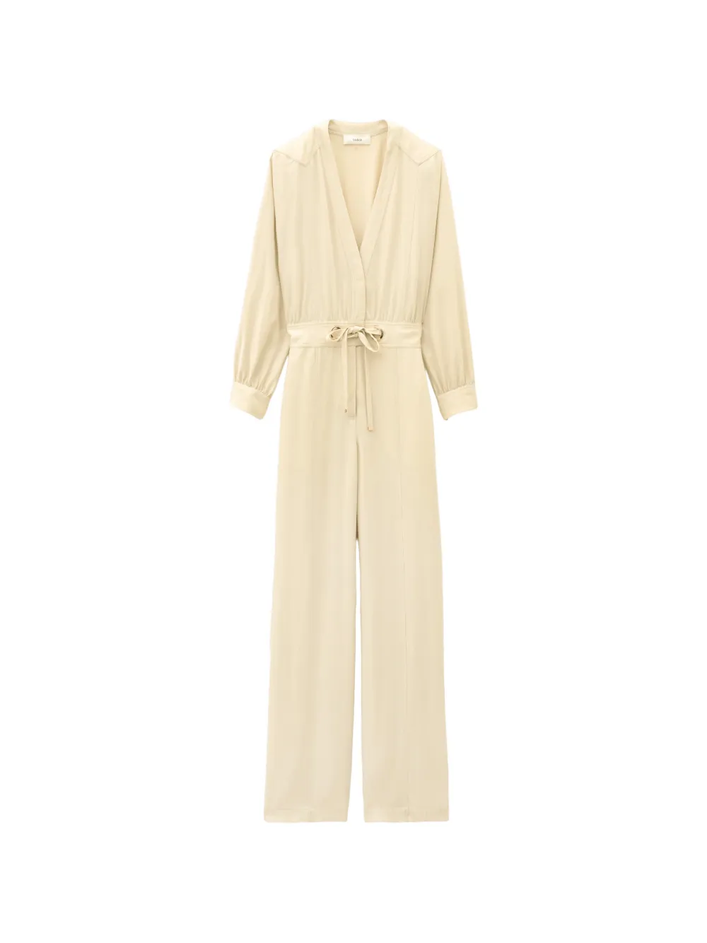 Ba&Sh Pere V-neck drawstring-waist jumpsuit - Toni neutri