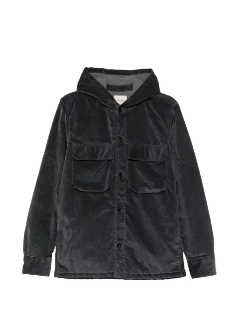Koike Barcelona hooded corduroy shirt jacket
