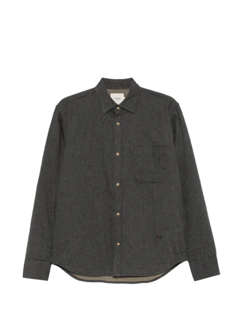 Koike Barcelona herringbone-pattern chest-pocket shirt jacket