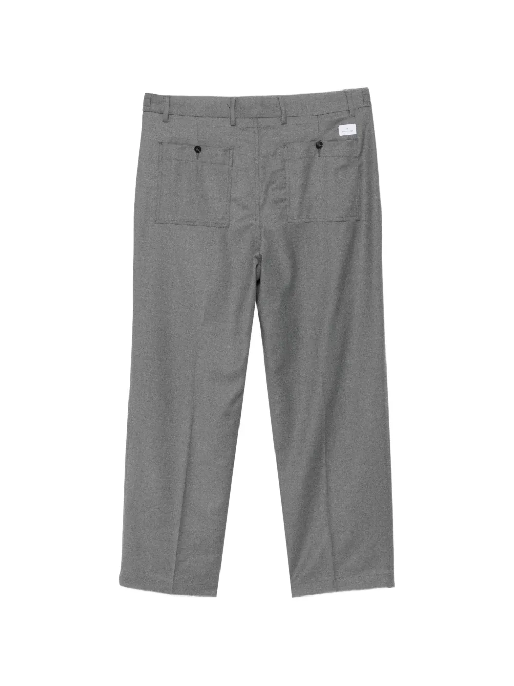 Manuel Ritz pleated straight-leg trousers Grijs