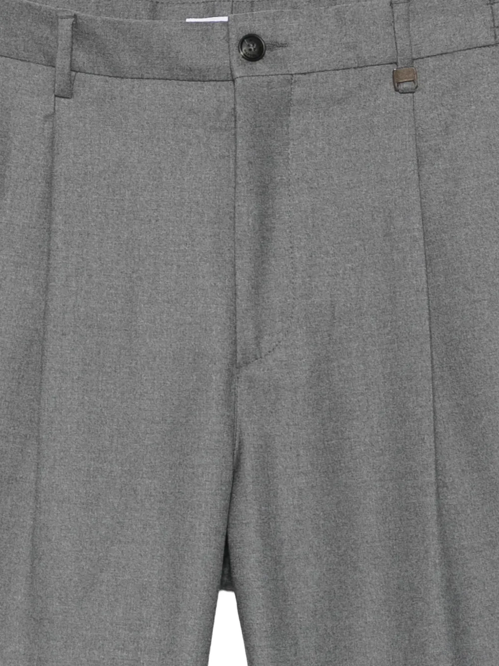 Manuel Ritz pleated straight-leg trousers Grijs