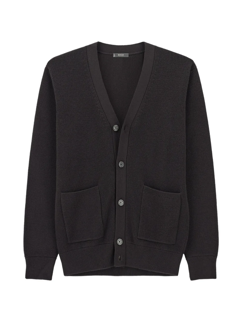Boggi Milano cardigan in extrafine merino wool - Brown