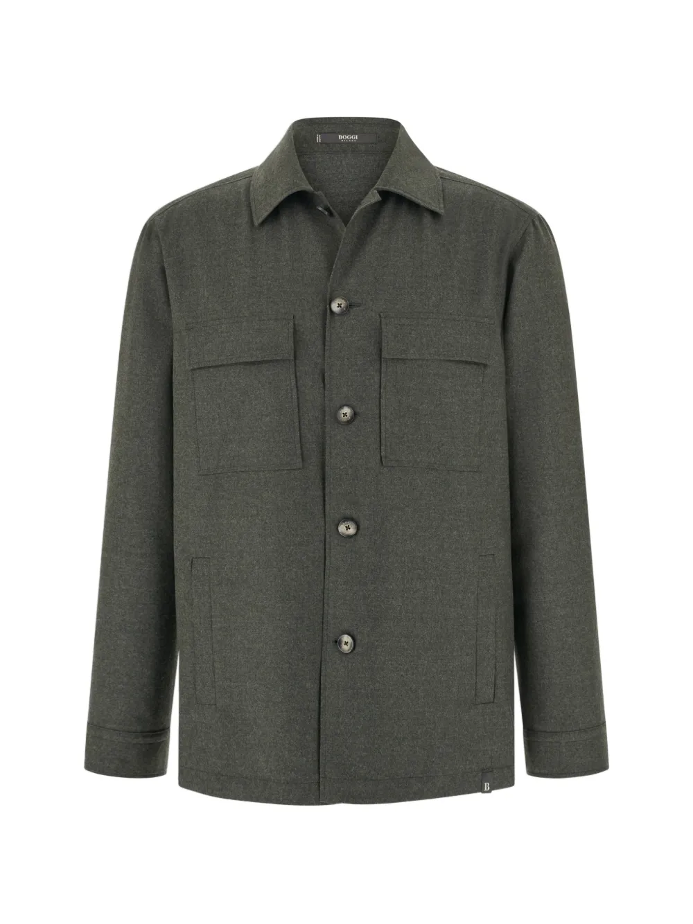 Boggi Milano veste en flanelle - Vert