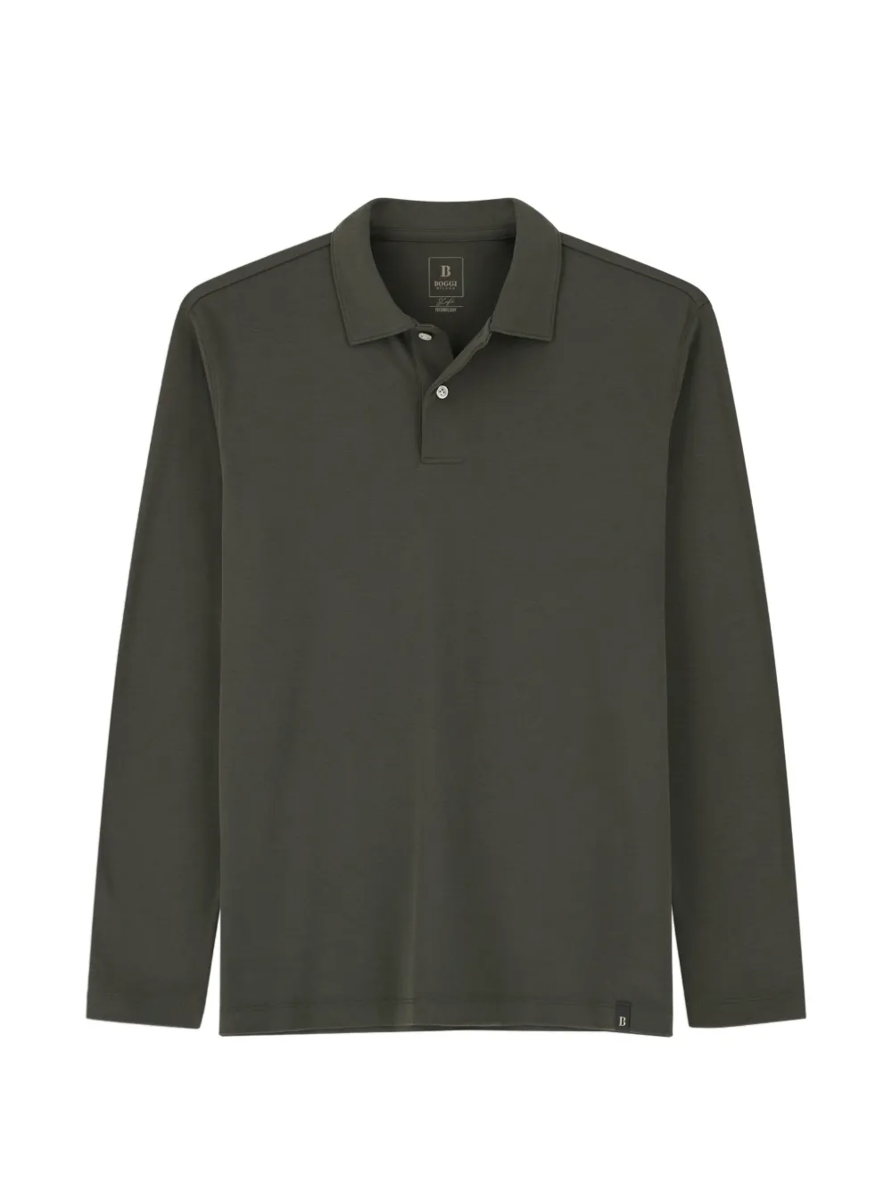 Boggi Milano polo in cotton blend jersey S. Cafè® - Grün