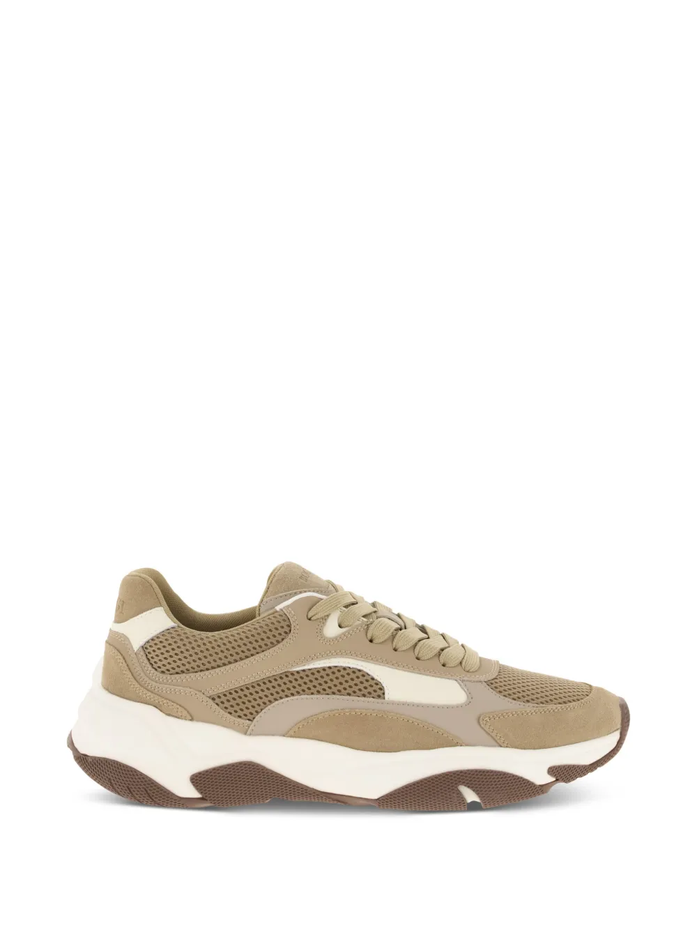 Boggi Milano Storm trainers in leather and technical fabric - Nude