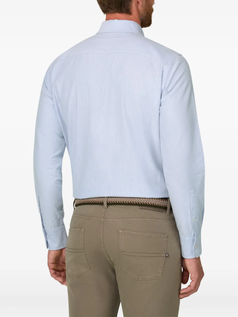 Boggi Milano Oxford regular-fit overhemd Blauw