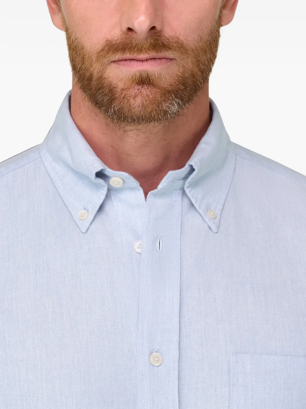 Boggi Milano Oxford regular-fit overhemd Blauw