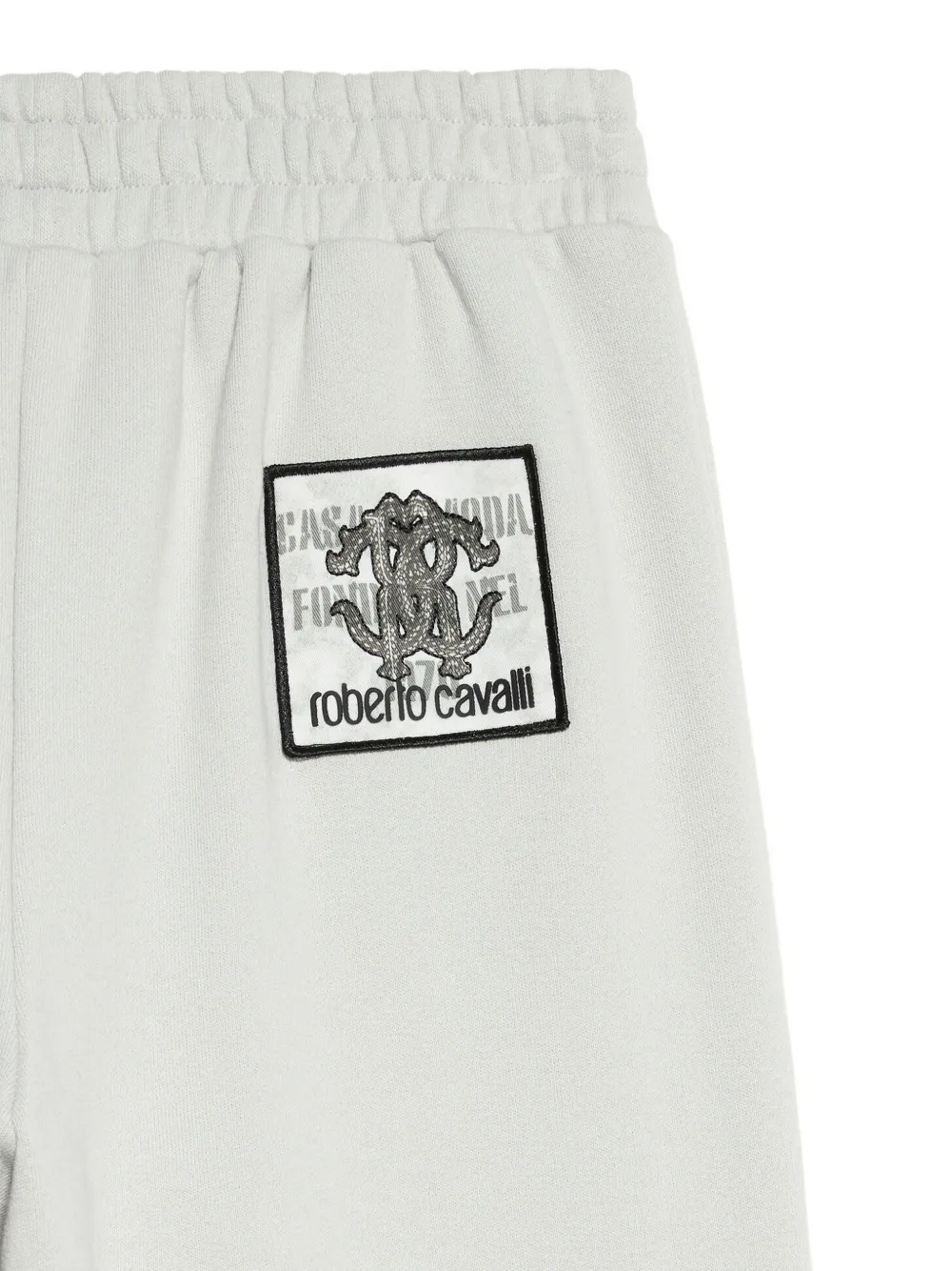 Roberto Cavalli Junior Trainingsbroek met logopatch Grijs